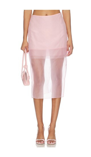 Monse Organza Pencil Skirt in Pink. - size M | Revolve Clothing (Global)