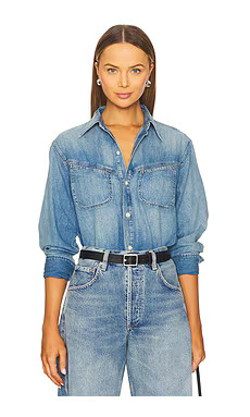 Citizens of Humanity Solene Shirt in Loire from Revolve.com | Revolve Clothing (Global)