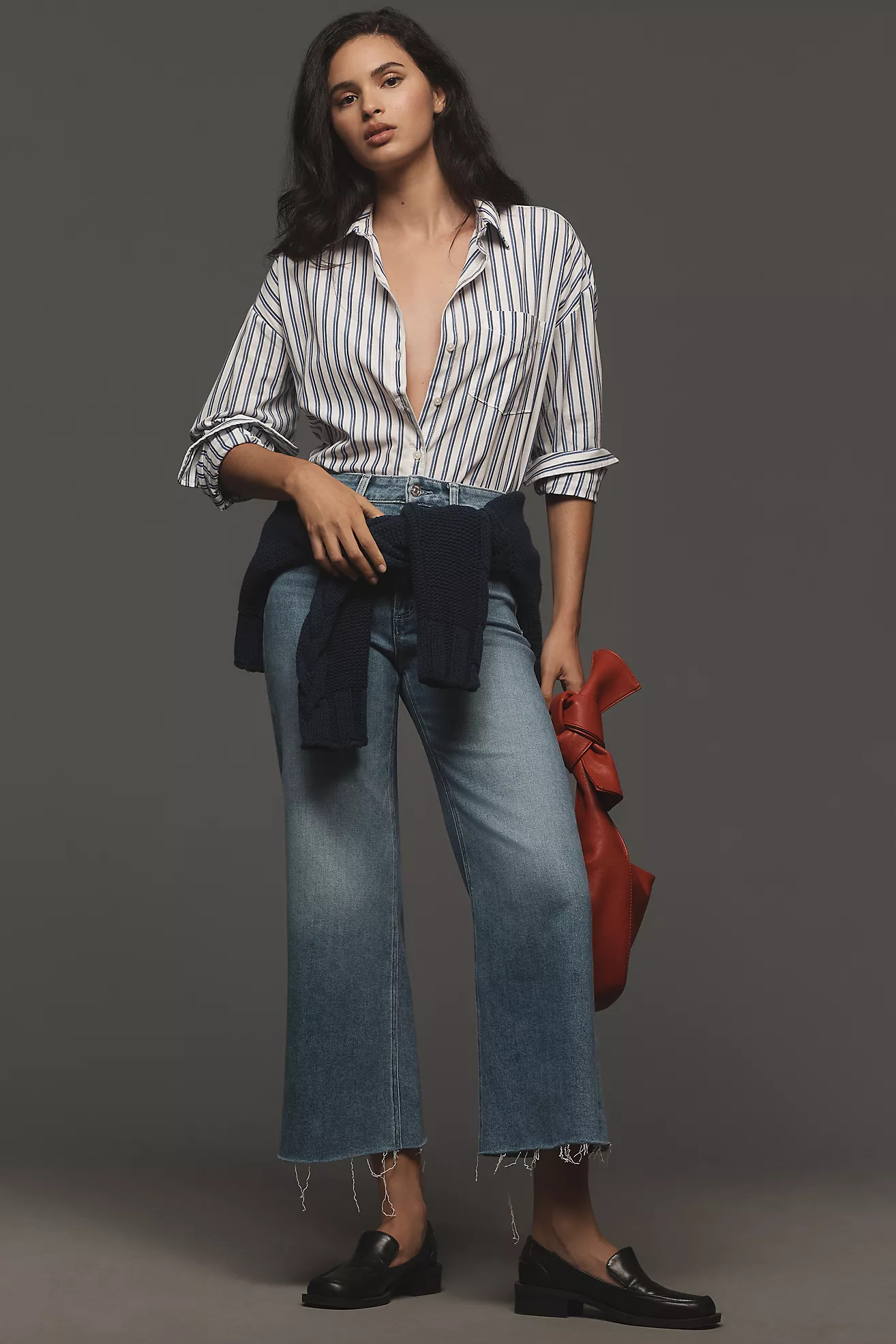 PAIGE Anessa High-Rise Wide-Leg Crop Jeans | Anthropologie (US)