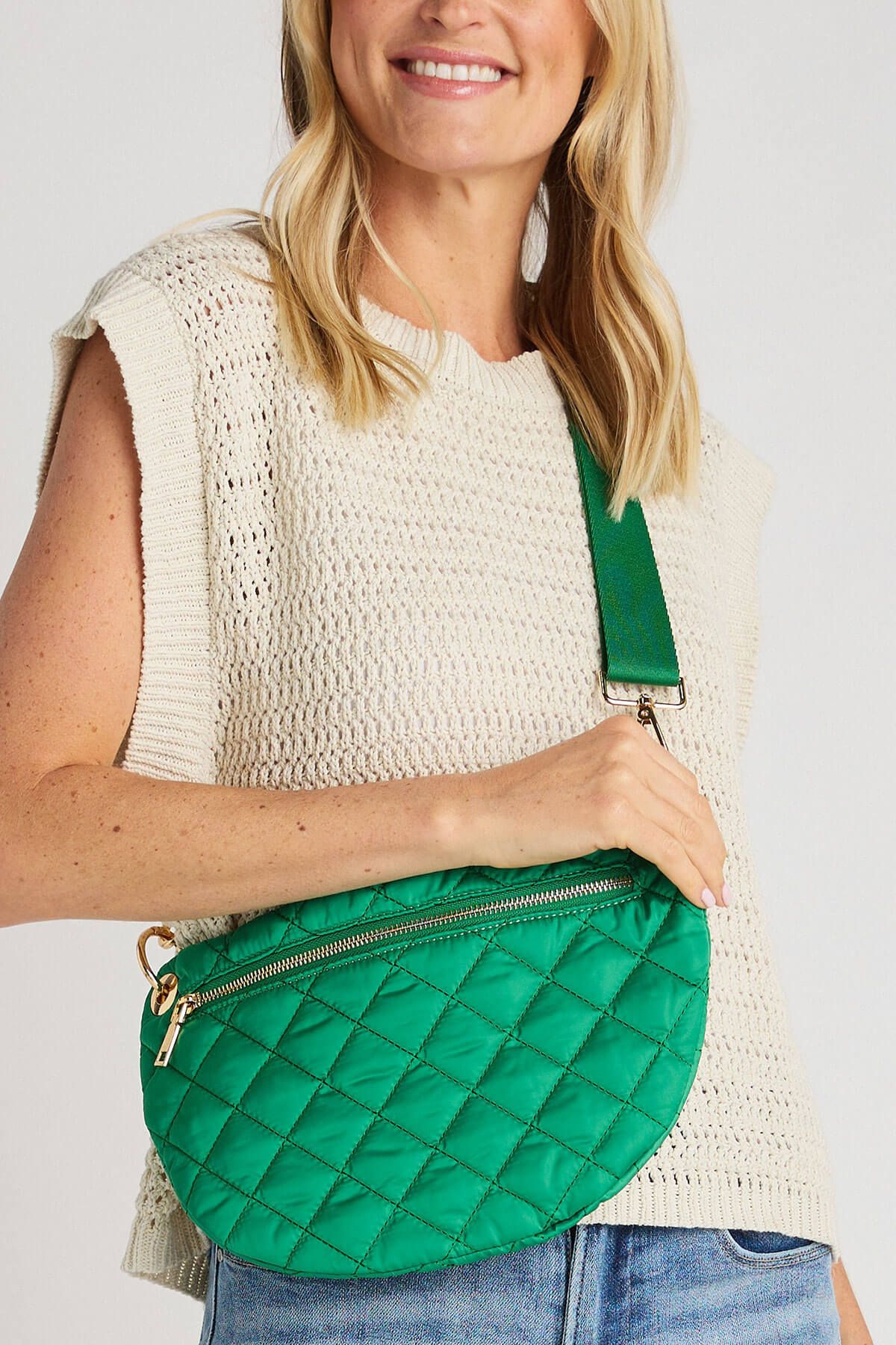 Quilted Sling Bag | Social Threads