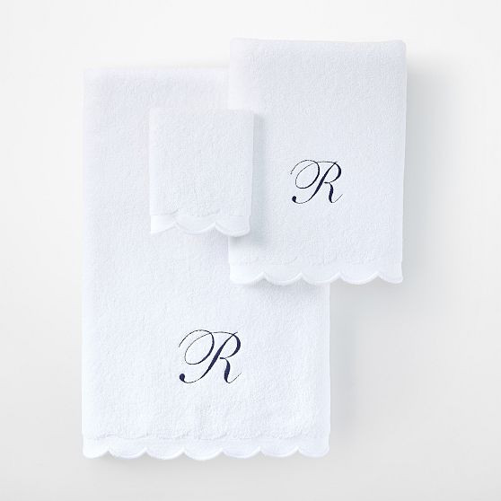 Scalloped Towel Collection | Mark and Graham