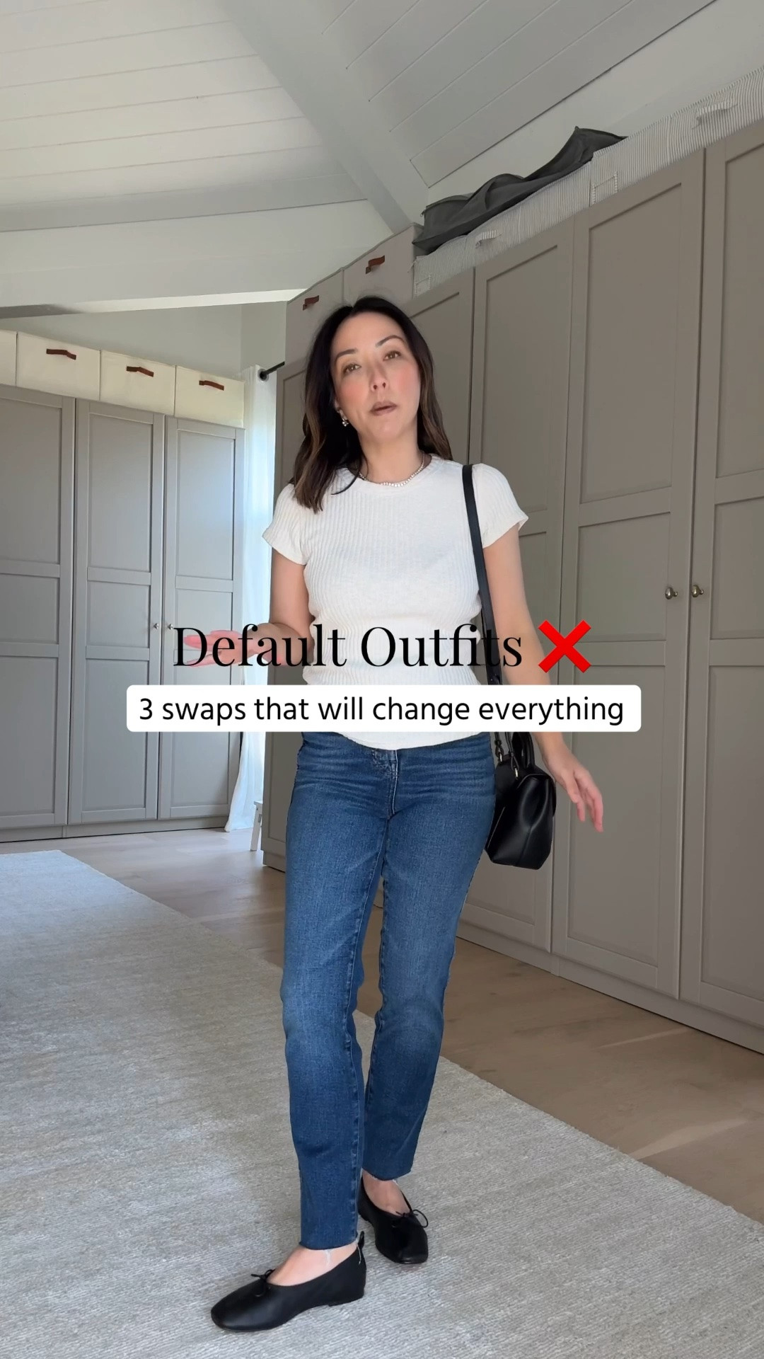 3 common styling mistakes you can change right now

1. Swap your skinny for a wider denim option
2. Ditch the baby tight tee and opt for a boxy roomier tee
3. Say no to long random crossbody bags and choose a sling