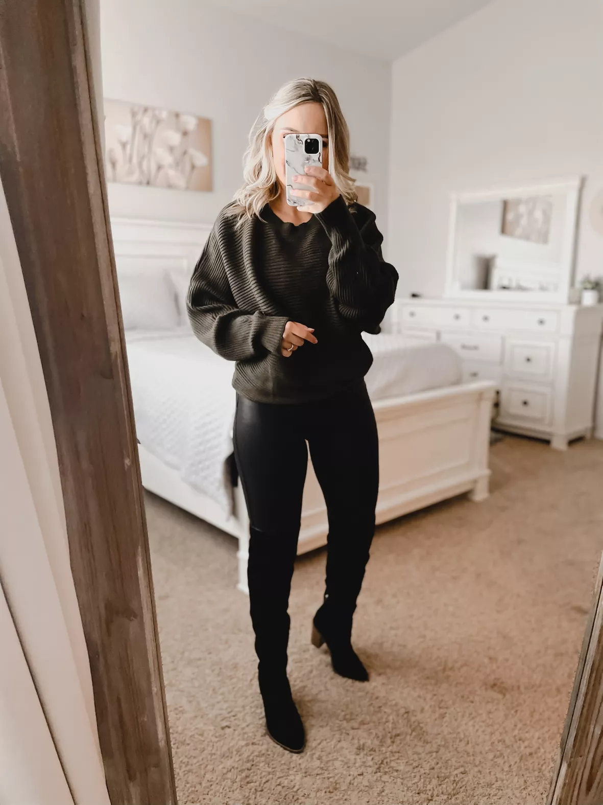 Mama Faux Leather Leggings curated on LTK