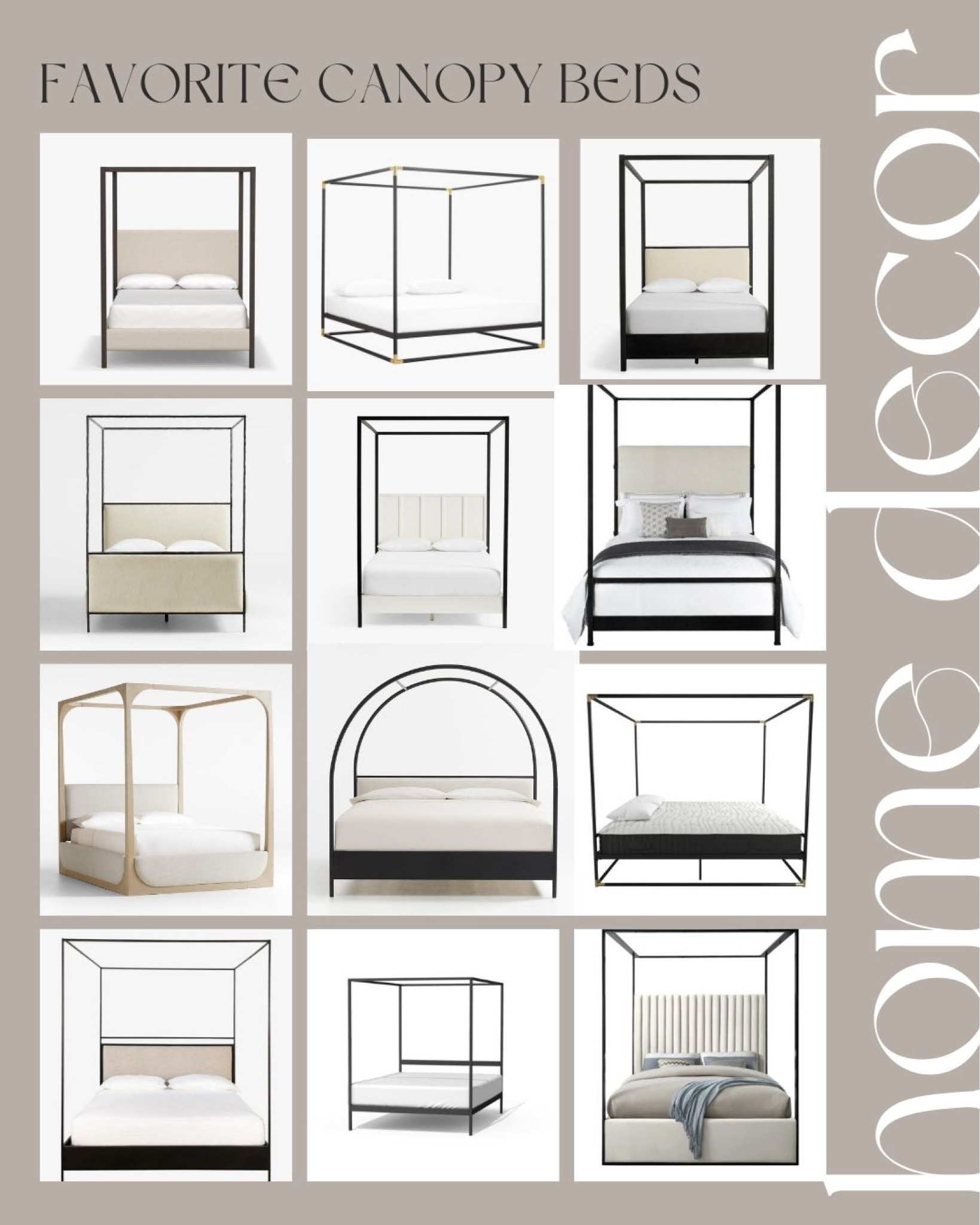 Shop canopy beds. 

#canopybeds #bedroomrefresh #kindsizebed #bedroommakeover #modernbed #canopybed #bedframe #bed 

#LTKhome