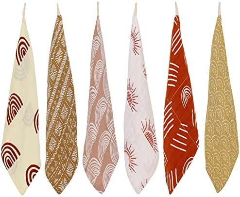 LifeTree Baby Muslin Washcloths, Soft 6 Pack Baby Wash Cloths Unisex for Boys Girls, Bamboo Cotto... | Amazon (US)