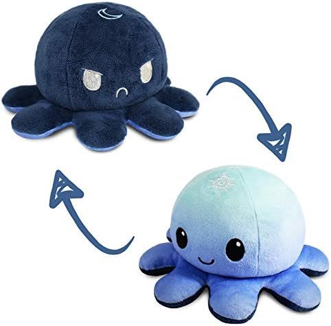 TeeTurtle | The Original Reversible Octopus Plushie | Patented Design | Light Blue + Dark Blue | ... | Amazon (US)