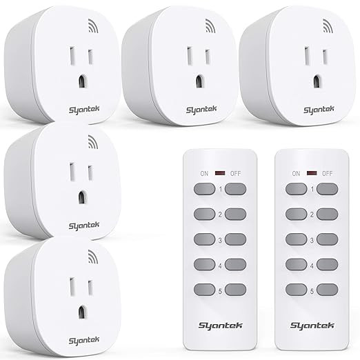 Remote Control Outlet Wireless Light Switch for Household Appliances, Expandable Remote Light Swi... | Amazon (US)