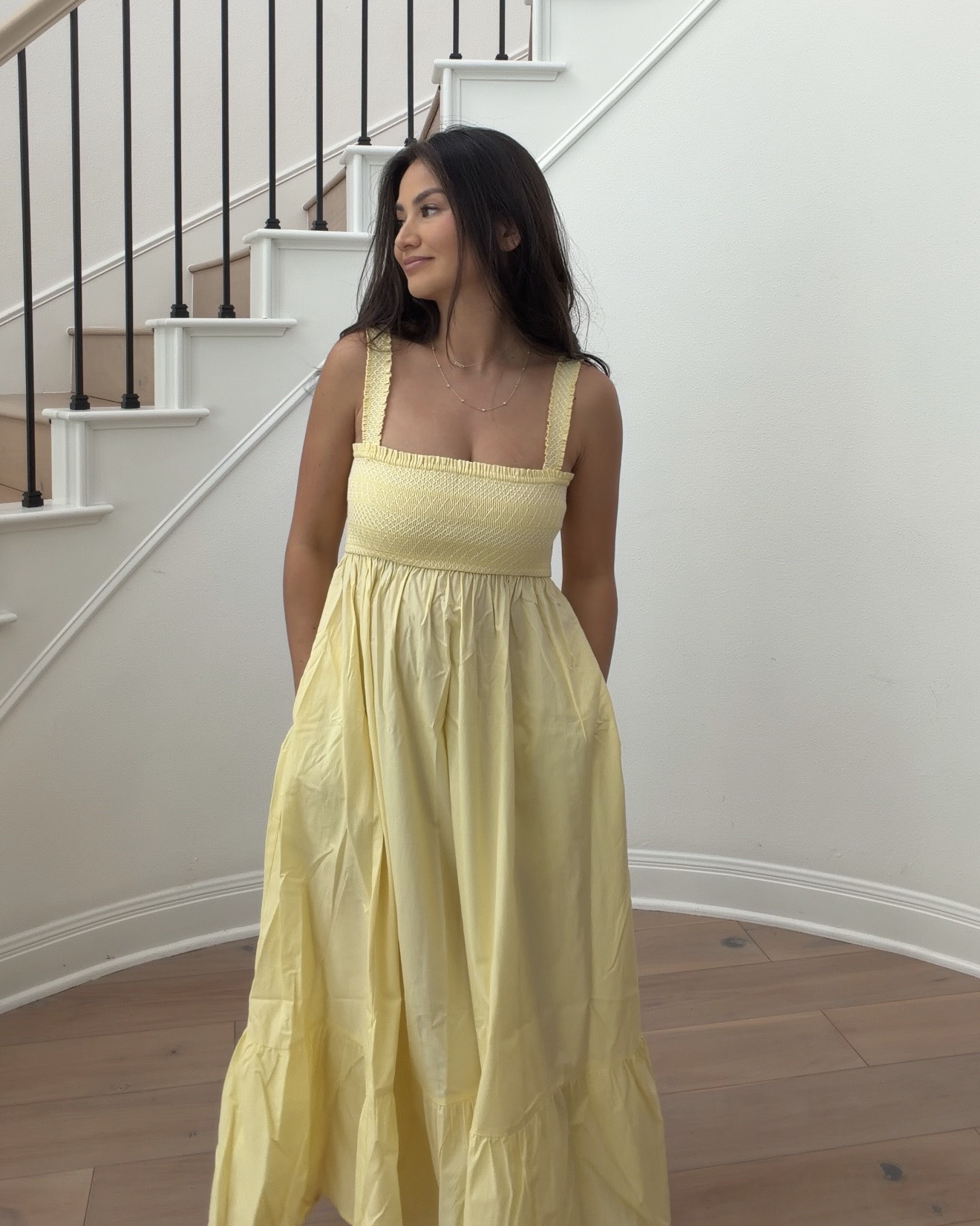 I love this adorable yellow smocked midi dress from Abercrombie currently on sale. This color might be sold out, but I will link similar! Perfect for summer.

#LTKootd #LTKmomlife