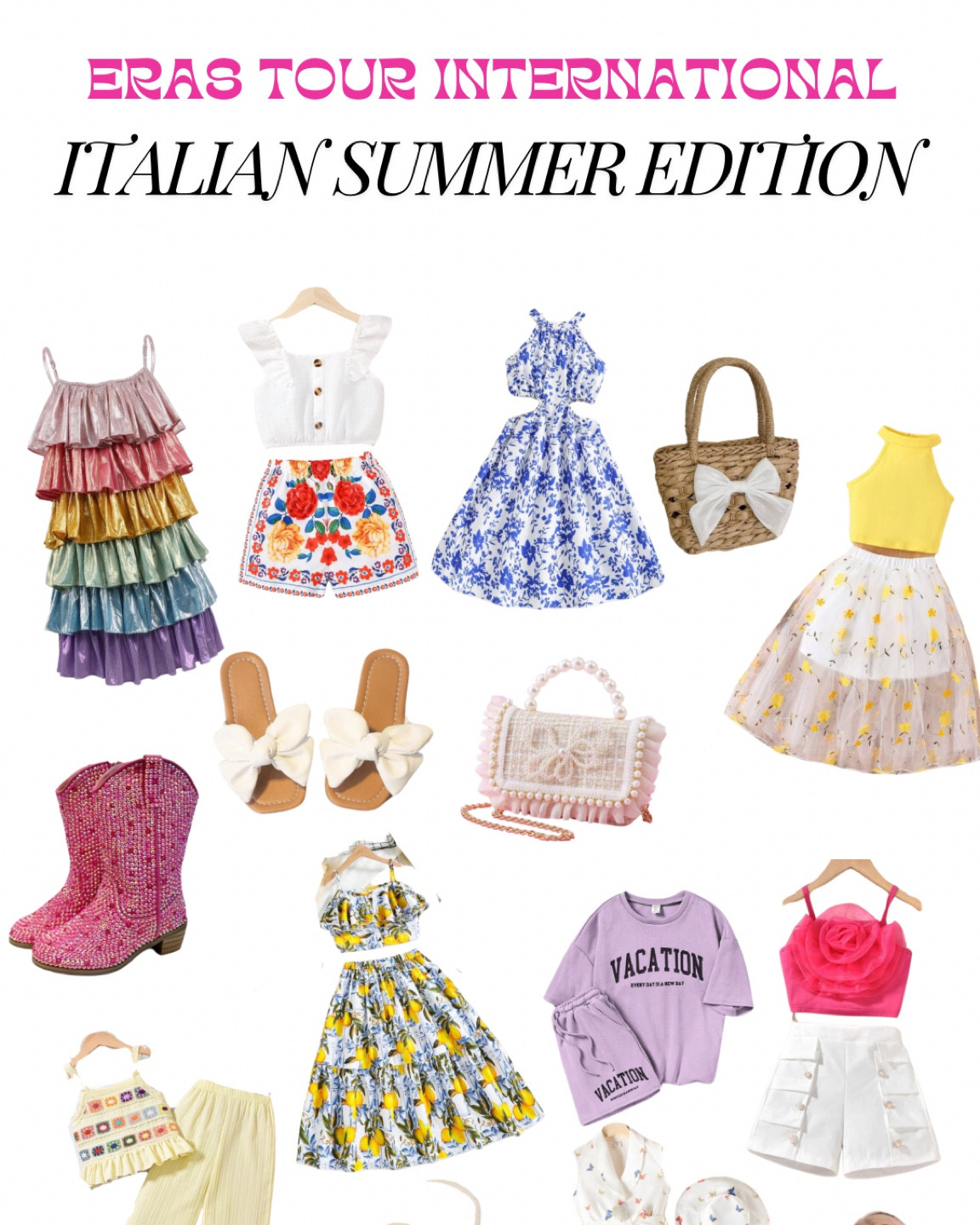Eras international tour - Italy edition outfit inspo! Can’t wait for the Milan concert! 

#LTKFindsUnder50 #LTKFamily #LTKTravel