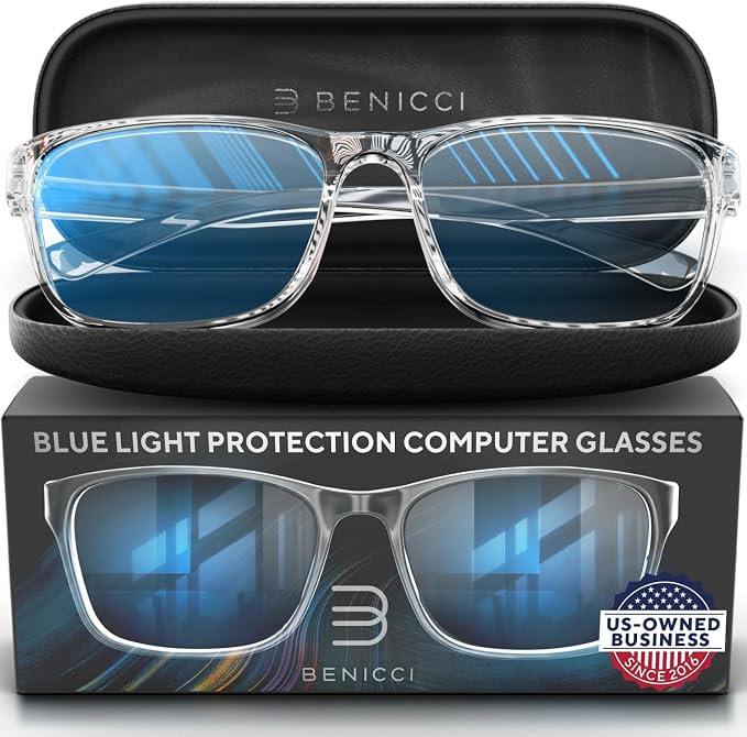 Stylish Blue Light Blocking Glasses for Women & Men – Helps Reduce Glare & Digital Eye Strain f... | Amazon (US)