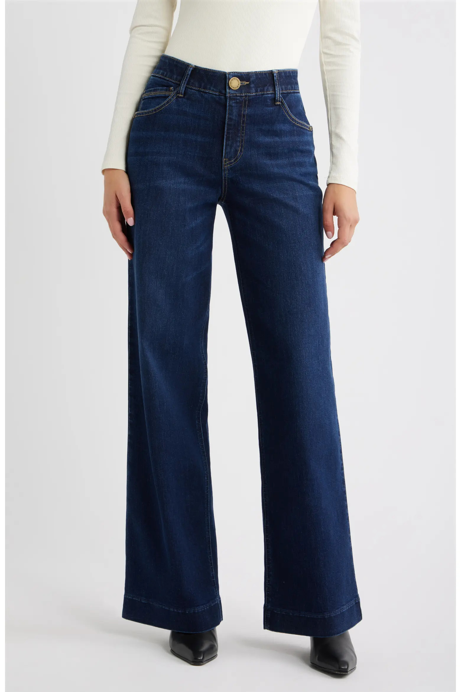 Wit & Wisdom Sam High Waist Wide Leg Jeans (Women) | Nordstrom | Nordstrom