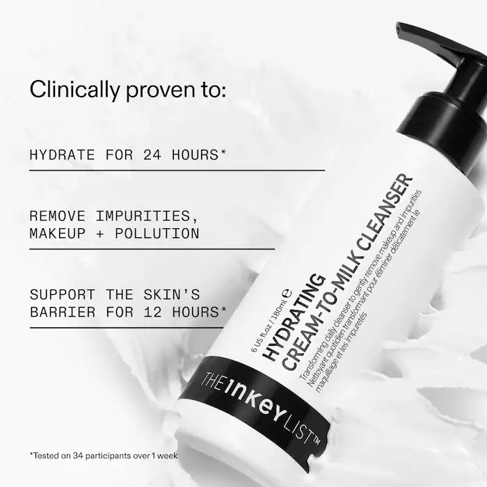 Hydrating Cream-To-Milk Cleanser with Hyaluronic Acid | Sephora (US)