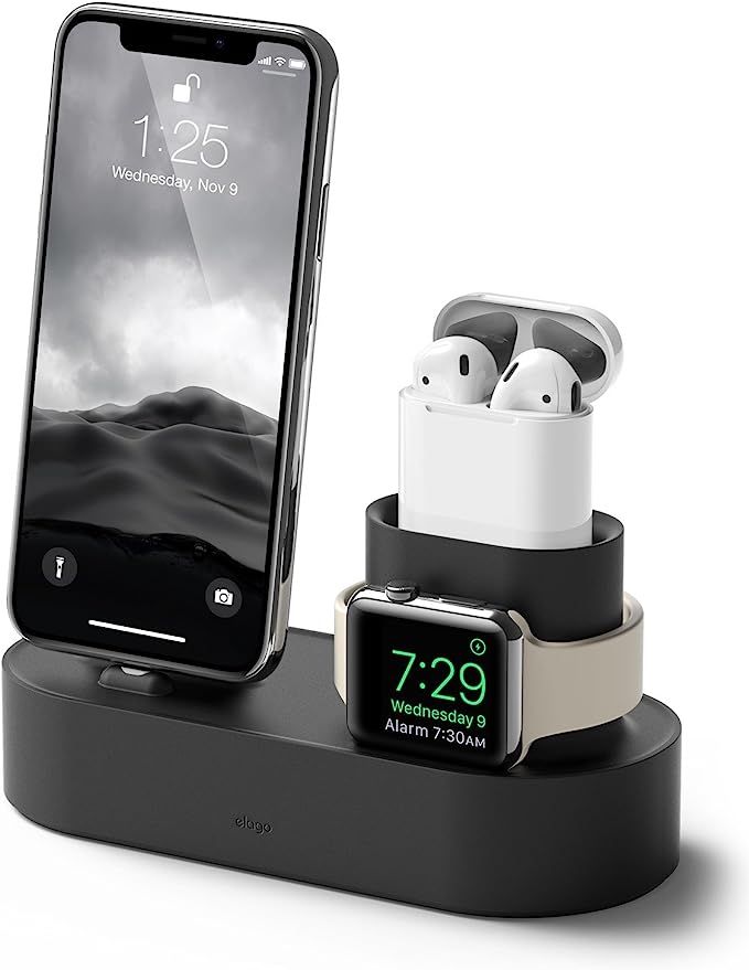 elago 3 in 1 Apple Charging Station Compatible with Apple Watch Series 7/6/SE/5/4/3/2/1, Apple Ai... | Amazon (US)