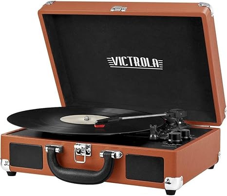 Victrola Vintage 3-Speed Bluetooth Portable Suitcase Record Player with Built-in Speakers | Upgra... | Amazon (US)