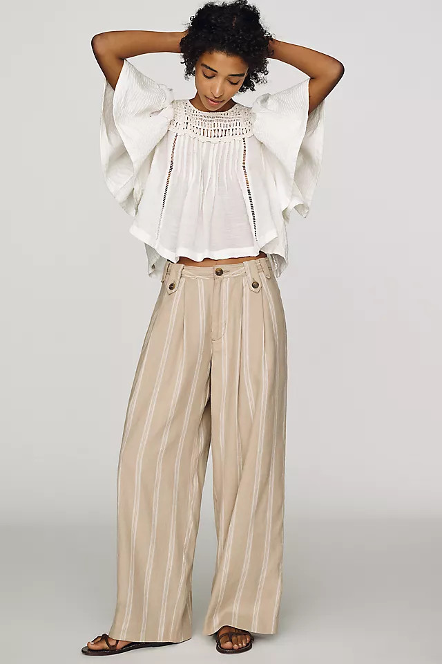 Noil Wide-Leg Pants | Anthropologie (US)
