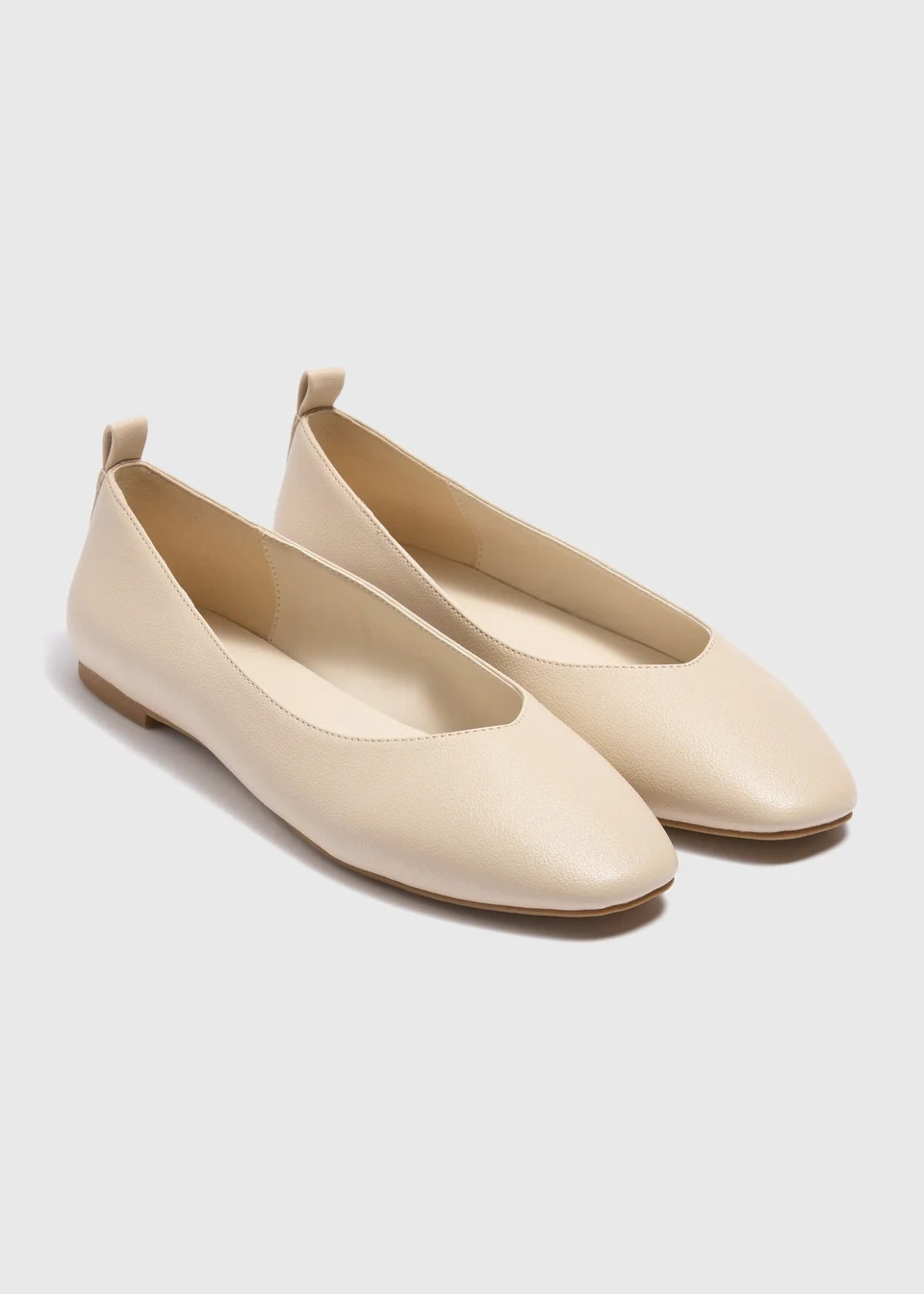 Stone Square Toe Ballet Flats | Matalan (UK)