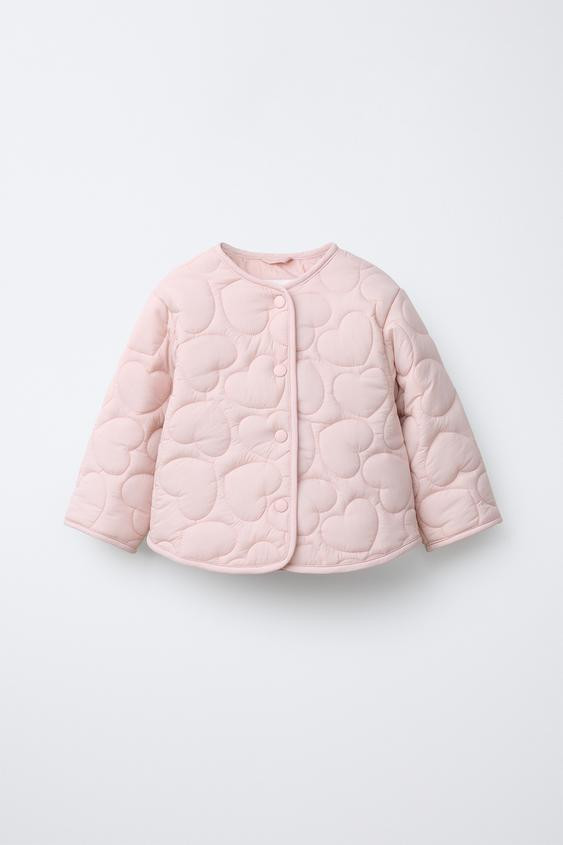 WATER REPELLENT HEART PUFFER JACKET | Zara US