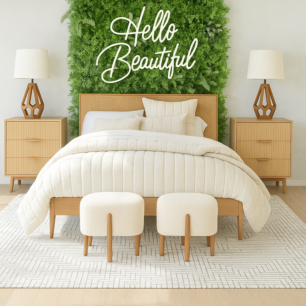 A calm and cozy bedroom designed to make every morning feel like a fresh start. Soft neutral tones, natural textures, and a lush green backdrop bring warmth and serenity to the space. Shop the look and recreate this peaceful atmosphere in your own home.


#LTKHome