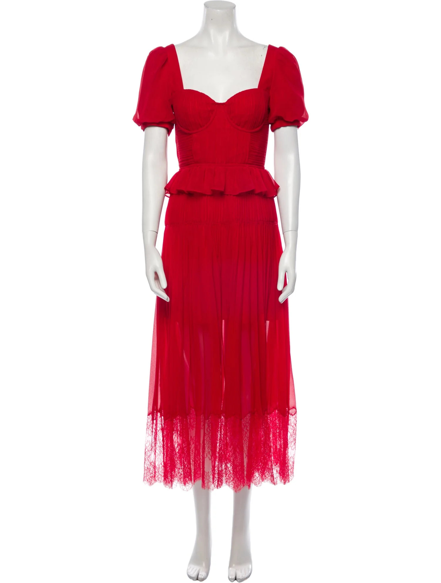 Square Neckline Long Dress | The RealReal