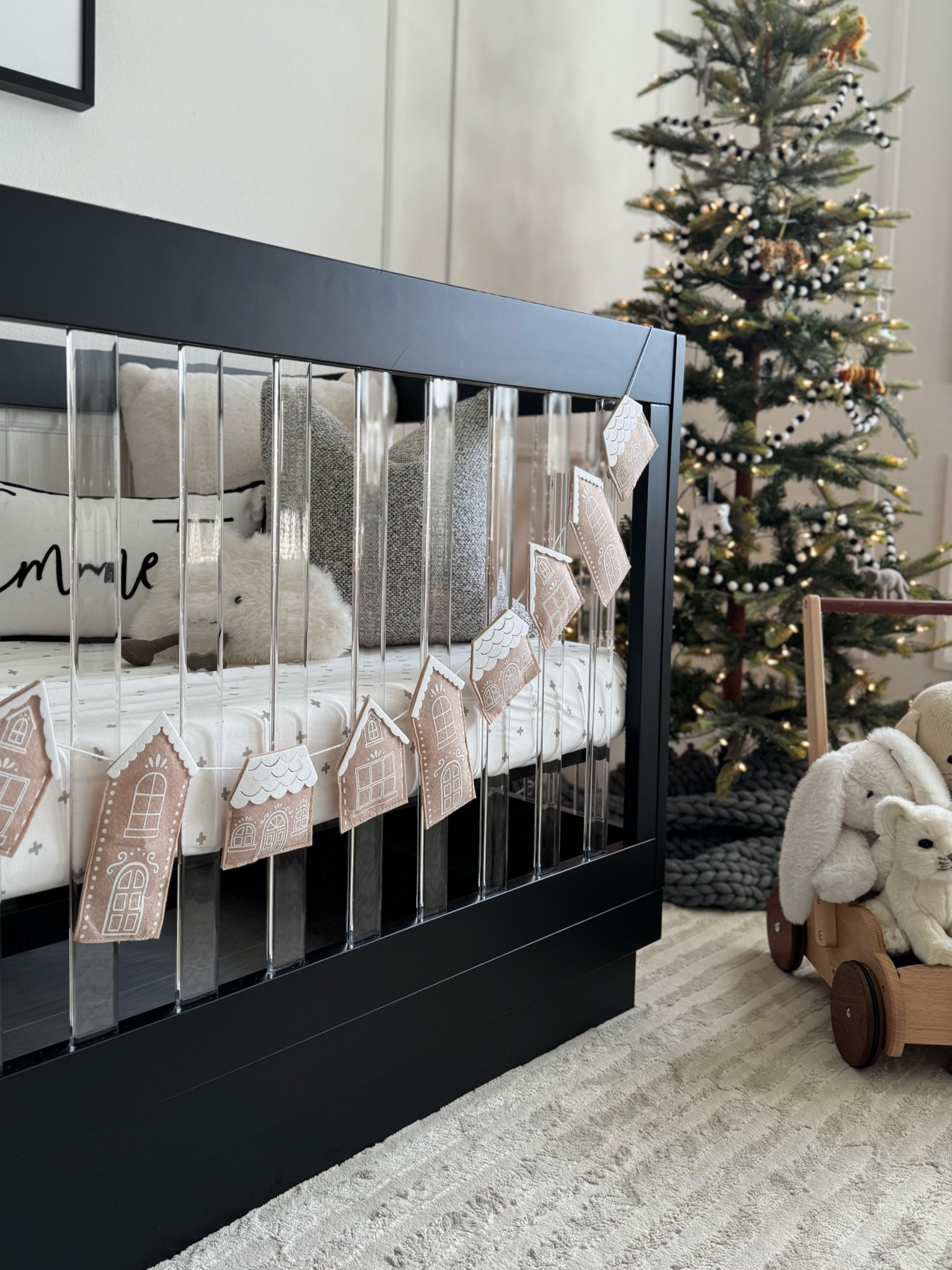 The cutest gingerbread garland in the nursery 🤎

Christmas decor 
Christmas tree nursery decor 

#LTKHoliday #LTKSaleAlert #LTKHome