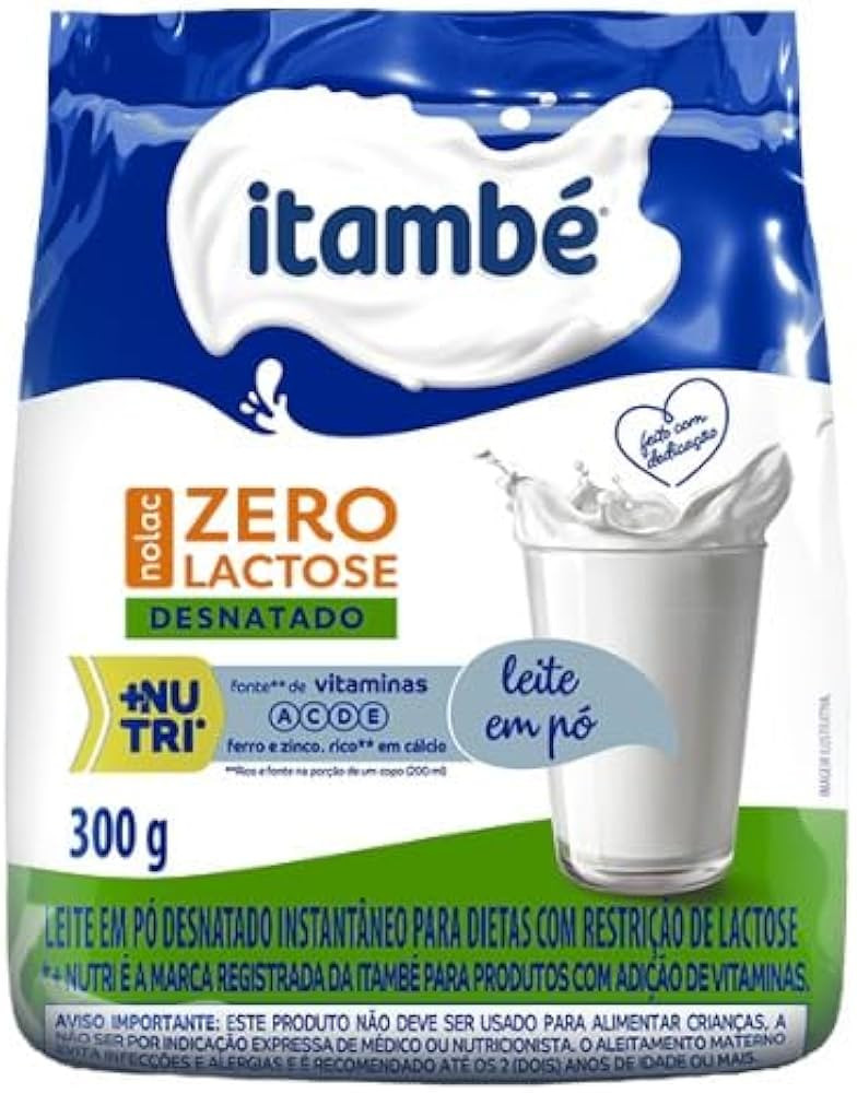 Itambé Leite em Pó Desnatado Nolac 300g Pouch | Amazon (BR)