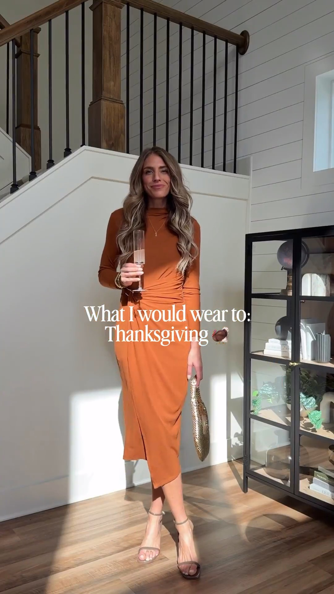 This Amazon dress is so good for fall 🍂 Linked similar options that would be perfect for Thanksgiving or a fall wedding!