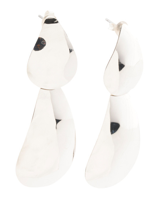 Made In Mexico Sterling Silver Shields Earrings | TJ Maxx