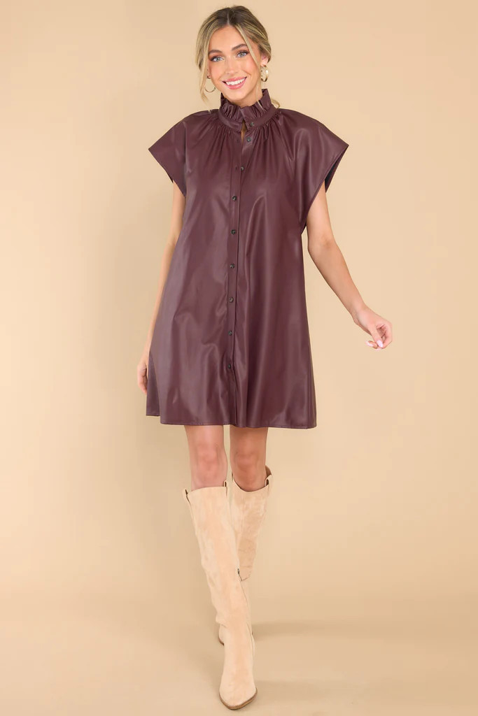 Wilhelmina Wine Dress | Red Dress 