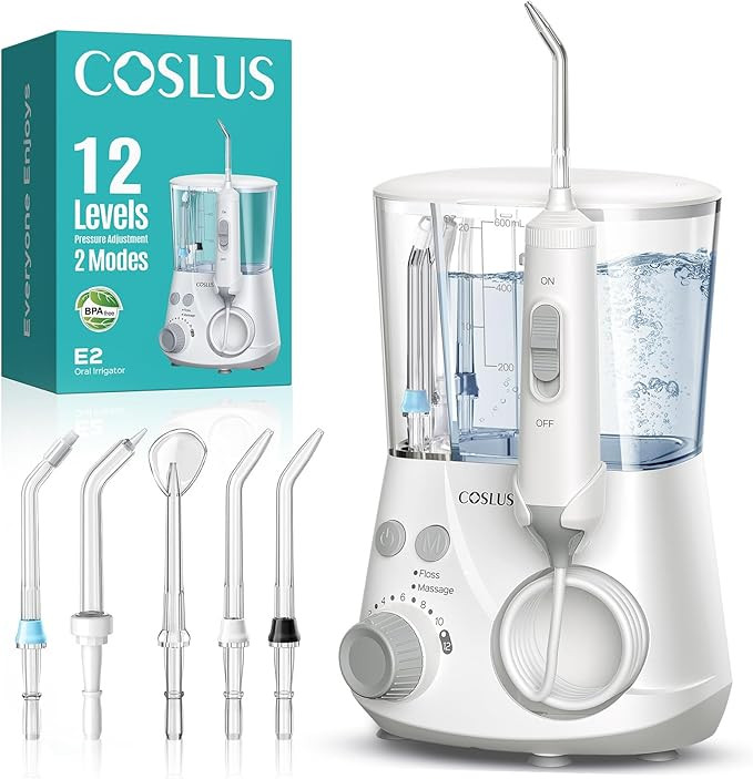COSLUS Advanced Water Flosser for Teeth: 2 Modes & 12 Pressure Settings Electric Dental Pick for ... | Amazon (US)