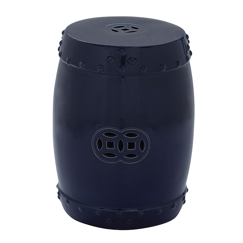 Classic Garden Stool - Navy - Ballard Designs | Ballard Designs, Inc.