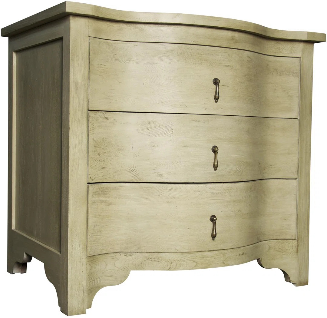 Solid Wood 3 - Drawer End Table | Wayfair North America