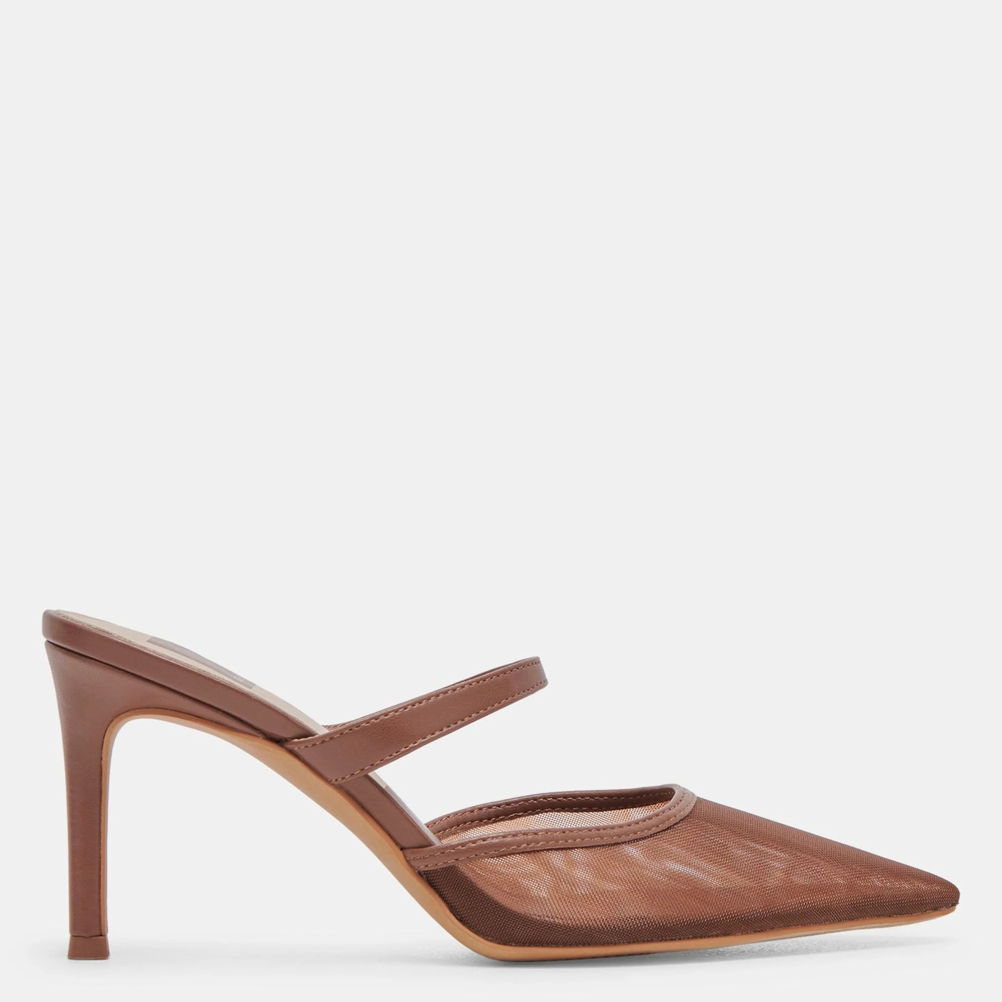 Katik Wide Heels Espresso Mesh | Shop Simon
