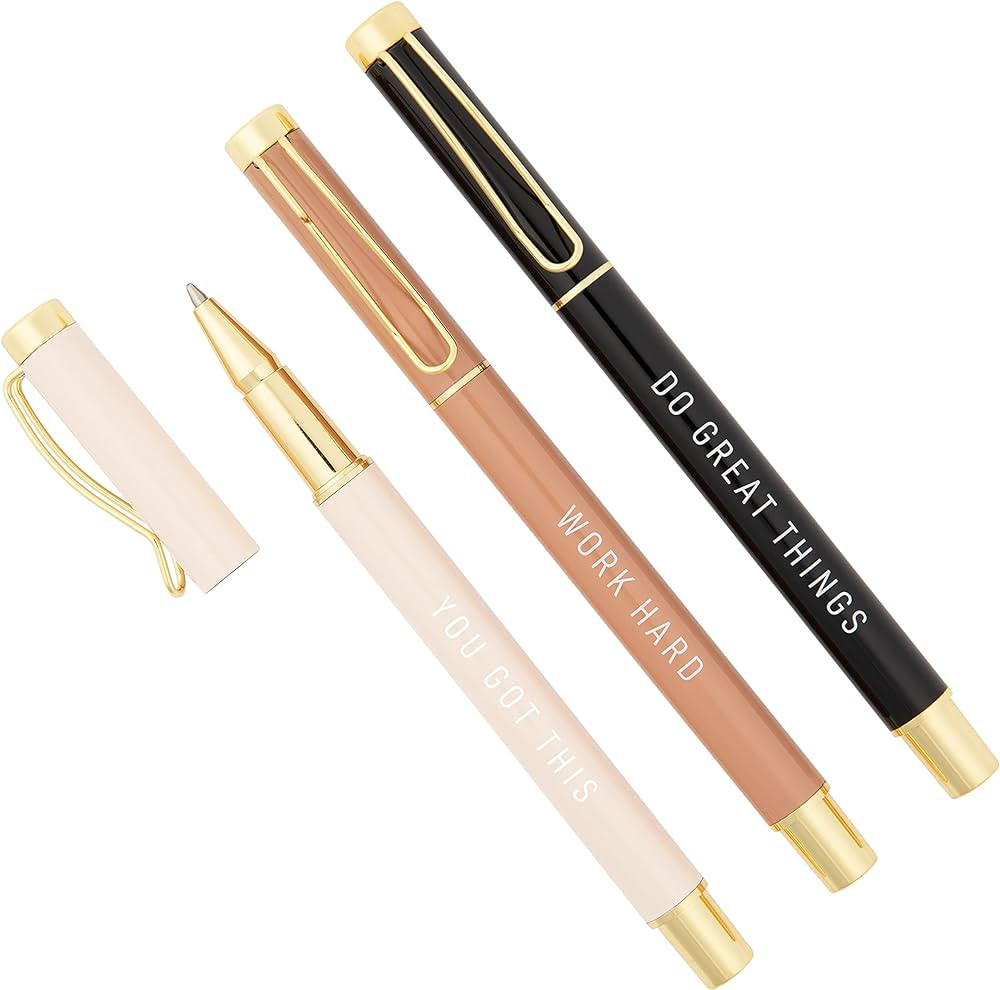 Sweet Water Decor Motivational Metal Pen Set | Inspirational Gifts for Women | Office Supplies | ... | Amazon (US)