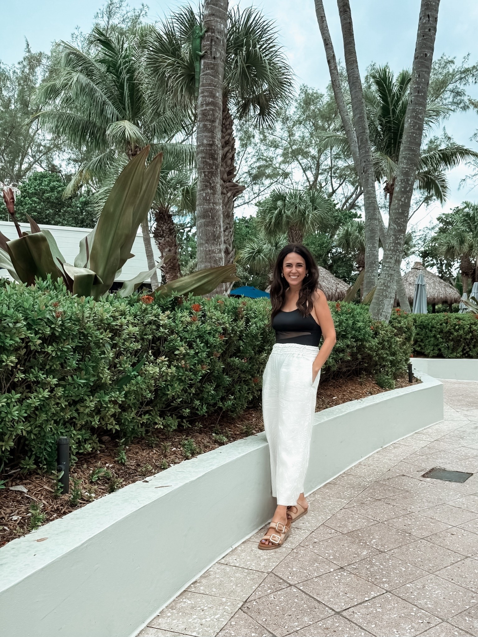 Looking for lower toxic clothes? Ditch polyester and try these Anthropologie Somerset linen pants. So breathable, and on sale over 50% off today!

I have in four colors, mix and match with a light sweater or a tank for fall. Size down, and an order in tall 5’6 and above if you want them as more of a full length pant. The ones I’m wearing here are a Small regular. 

These are my absolute favorite Target sandals, so comfortable and versatile. Love the double hoop earrings, and according to reviews, fan fave.
This Target swimsuit is great for moms. It’s comfortable to chase kids, sexy with the mesh cut outs, & supportive- like in most all swim, size up.

Amazon, vacation, tropical holiday, beach, 
#ltktall #ltkseasonal #ltkswim #ltktravel

#LTKSaleAlert #LTKFindsUnder50 #LTKStyleTip