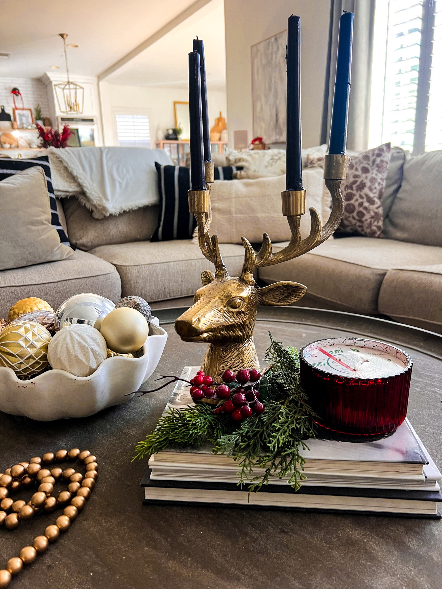 Christmas coffee table decor

Reindeer 
Christmas living room
Coffee table styling
Christmas ornaments
Christmas decor


#LTKHoliday #LTKHome #LTKSeasonal