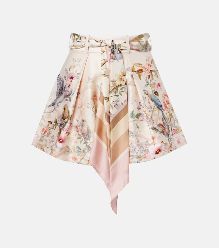 Zimmermann Rebellion printed silk and cotton shorts | Mytheresa (US/CA)