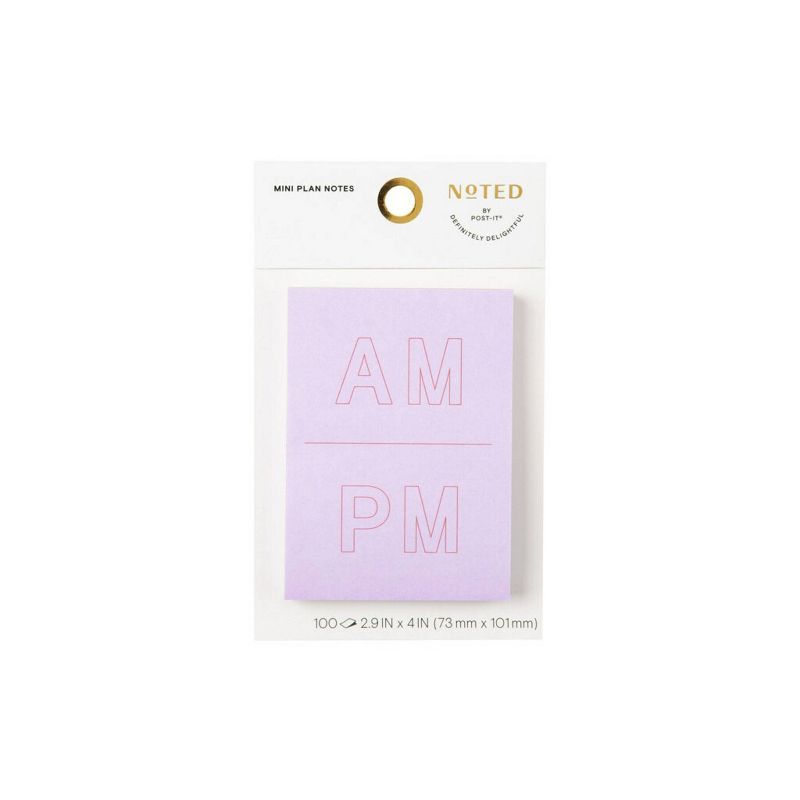 Post-it Mini Plan AM/PM Notes 2.9"x4" Lilac | Target