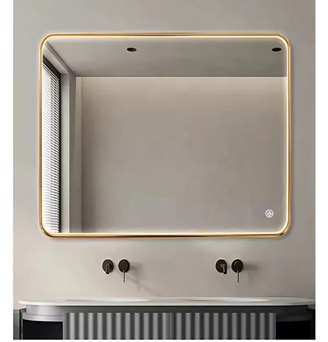 Ivy Bronx Omer 27.5" X 35.5" Metal Framed LED Bathroom Vanity Mirror | Wayfair | Wayfair North America
