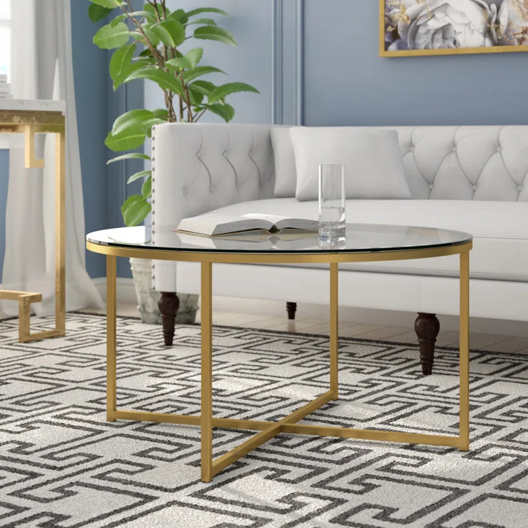 Wasser Cross Legs Coffee Table | Wayfair North America