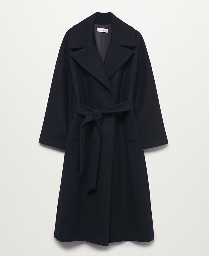 MANGO Women's Wide Lapel Wool-Blend Coat & Reviews - Coats & Jackets - Women - Macy's | Macys (US)