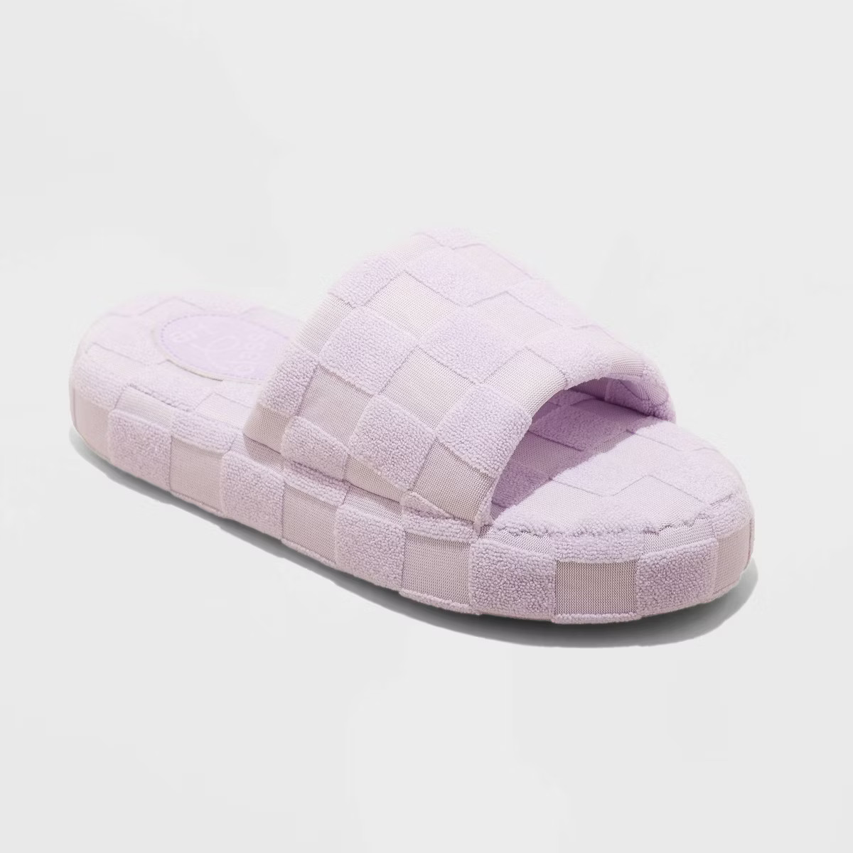 Kids' Whit Checkered Terry Slide Slippers - art class™ | Target