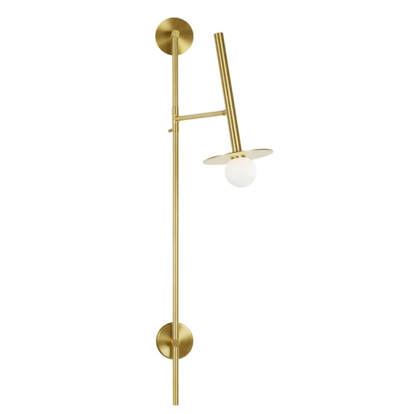 Allegra Steel Plug-in Swing Arm Sconce | Wayfair North America