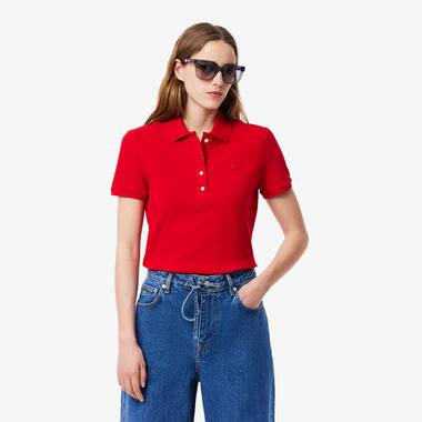 Lacoste Women's L.12.D Slim Fit Stretch Mini Piqué Polo - 32 | Lacoste (US)
