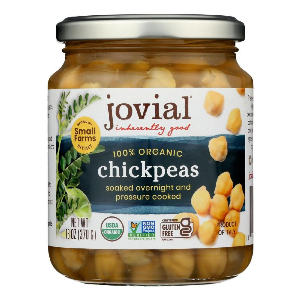 Jovial - Organic Chickpeas - Case of 6 - 13 oz. Yellow | Oriental Trading Company