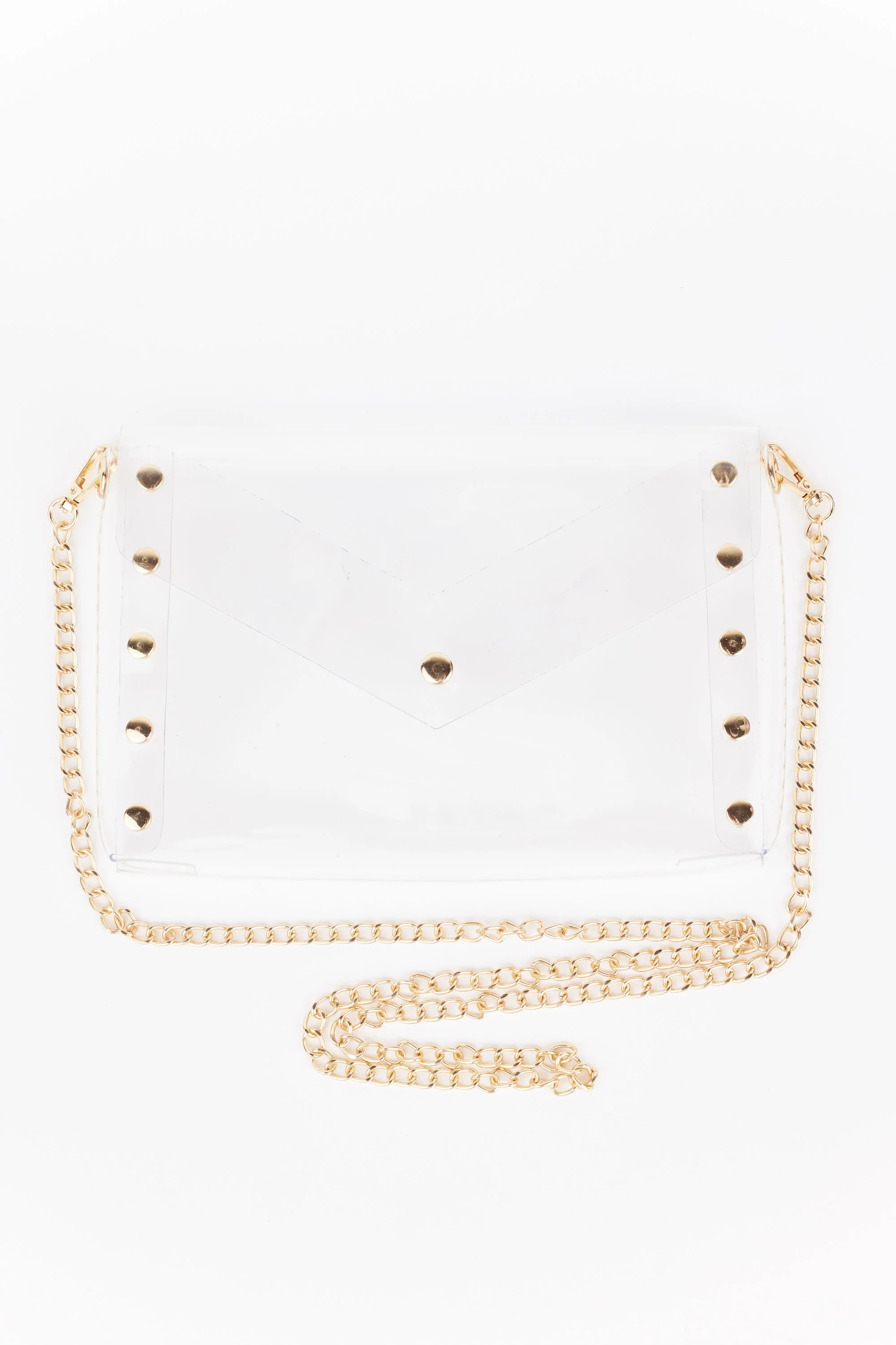 Clear Gameday Crossbody Bag- Gold | Avara
