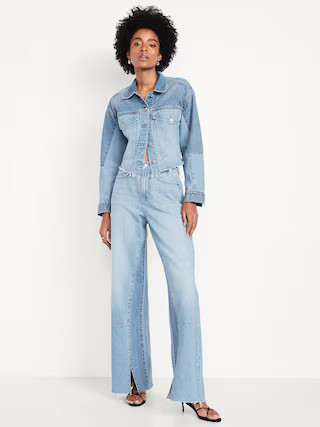 High-Waisted Baggy Wide-Leg Jeans | Old Navy (US)