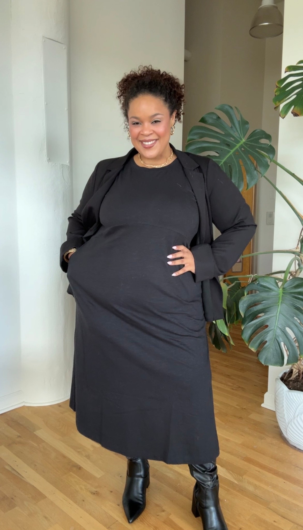 An every day black dress - something that’s super easy to wear is always gonna be essential in my wardrobe, especially if I could pair it up with a blazer and make it perfect for work and fit it in to my everyday. Sometimes black in the workplace is just so easy to put on and go with so having this is essential. Wearing this dress in a size US 14/16 

#falloutfits #fallstyle #curves #curvy 

#LTKPlusSize #LTKStyleTip #LTKBeauty