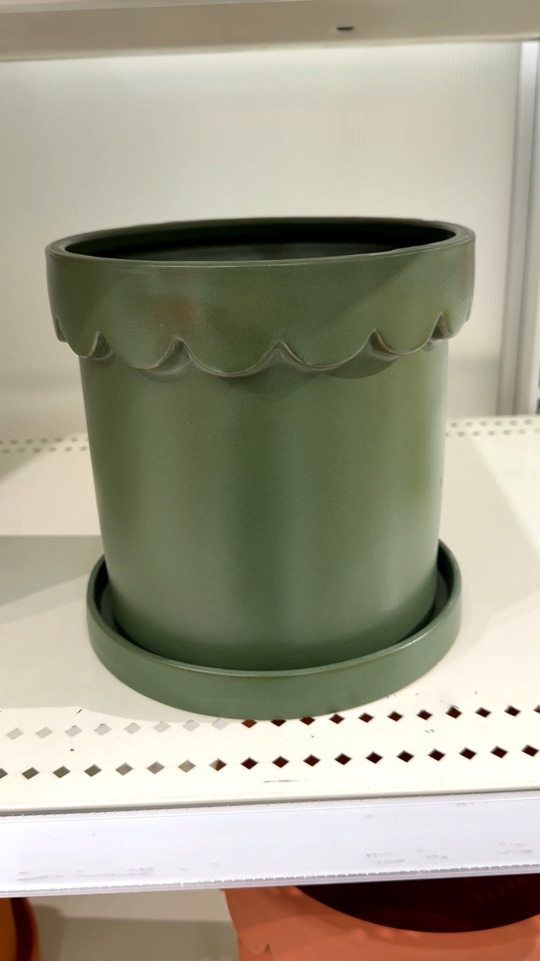 I’m getting so excited for spring and this modern ceramic planter is the touch of whimsy I’m looking for! 🪴

This is a round plant pot which features a scalloped rim and drainage hole. It’s available in 3 sizes and colorways. This is the 8” green.

It’s perfect for your patio, deck, side table, container garden, and front porch. Basically anywhere you want to bring a touch of spring vibes.

And if you’re a mosaic artist this would also make a fun substrate for your tile work. For mosaic tips, tutorials + inspiration please visit my YouTube channel: YouTube.com/julieweilbacher. Follow @julieweilbacher on Instagram for all things mosaic art.

#flowerpot #plantpot #cutepot #outdoordecor #scallopedrim #springdecor #target #mosaic #planter #modernplanter #ceramicpot #greenpot

#LTKSeasonal #LTKHome #LTKFindsUnder50