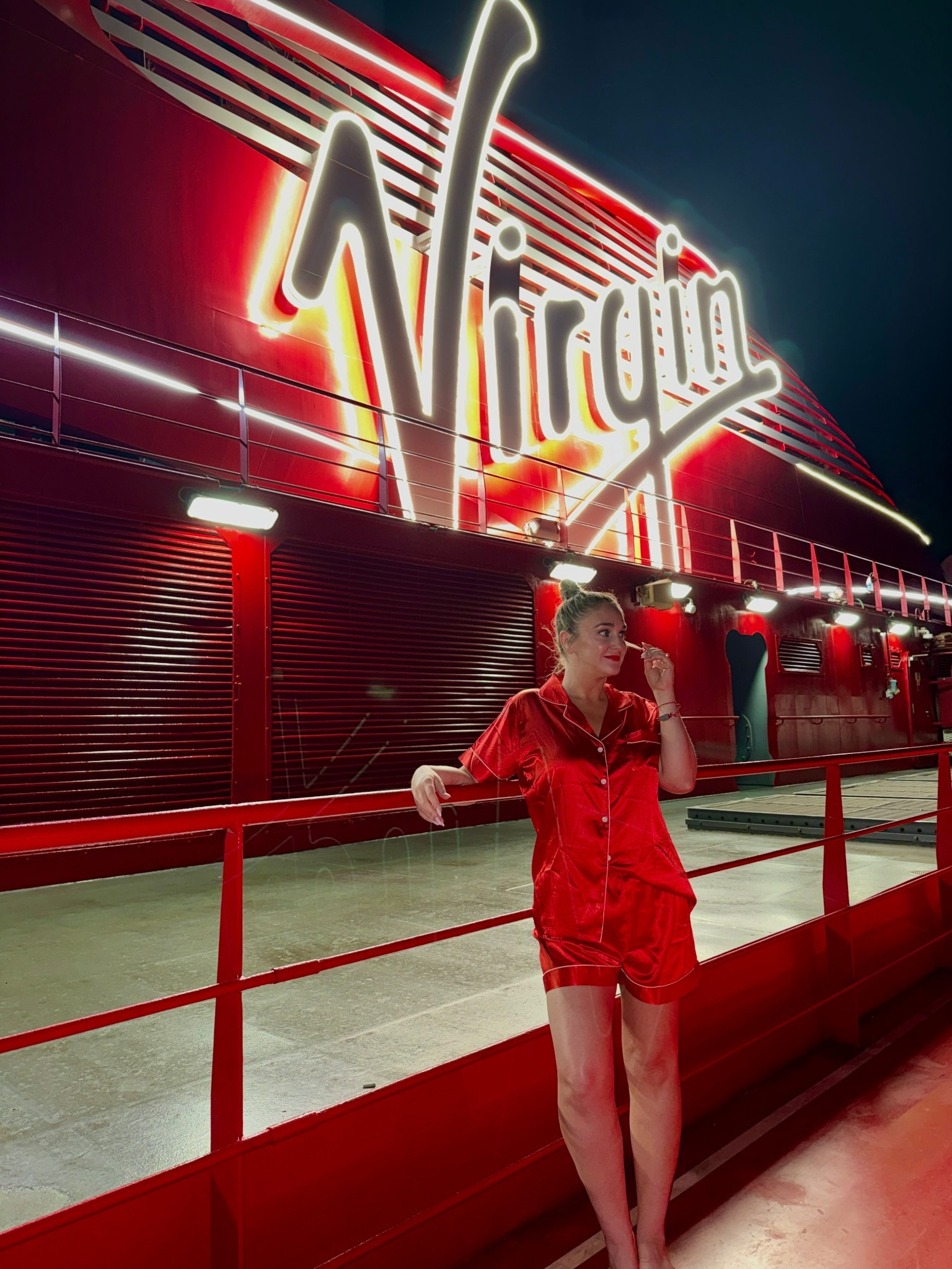 Red summer pjs great for the red on party on the cruise 

#LTKSeasonal #LTKTravel #LTKOver40