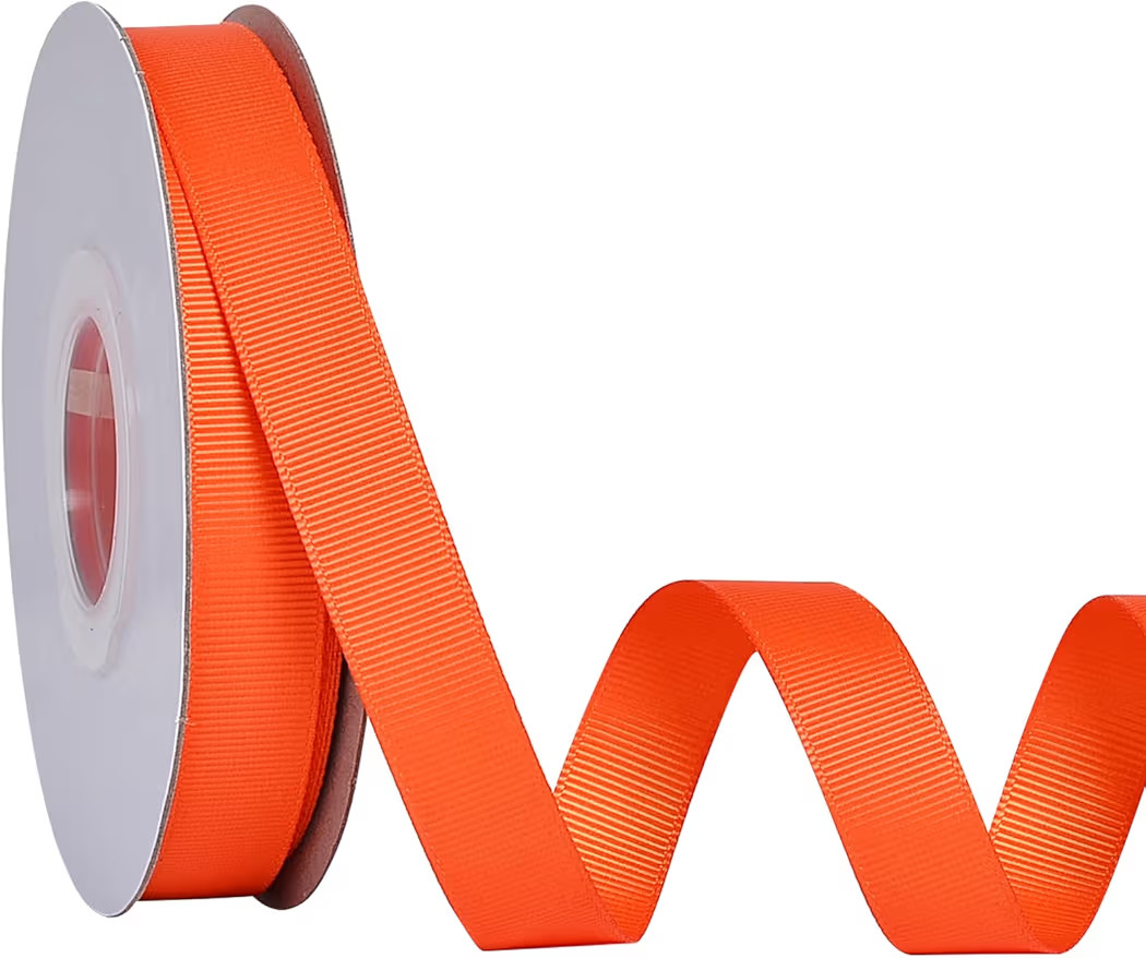 Ribest Orange Grosgrain Ribbon for Gift Wrapping Crafts Hair Bows, 5/8 Inch × 25 Yards | Amazon (US)